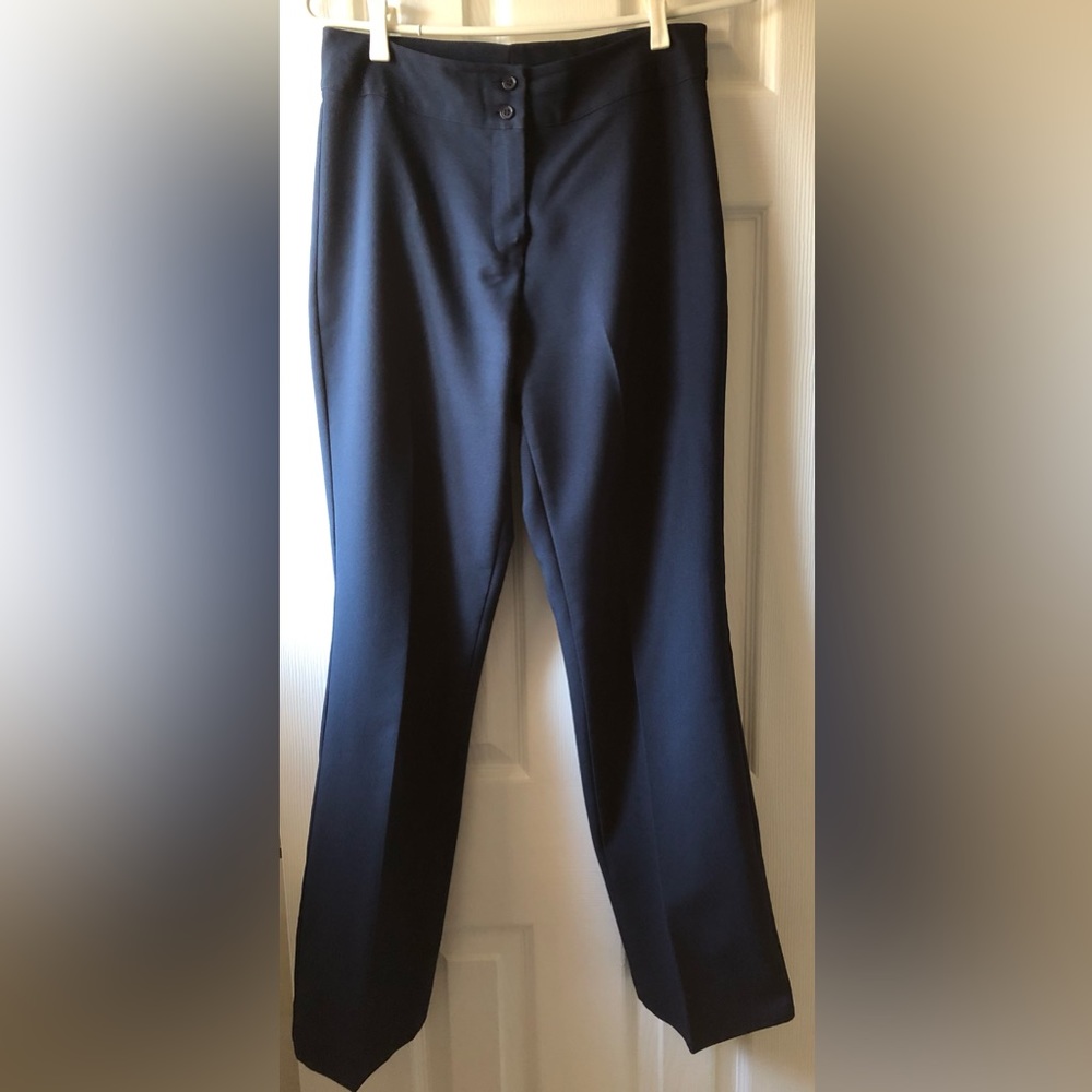 Navy Blue Dress Pants Straight Leg Woman's Size 7/8